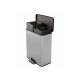 Curver Curver "Deco Bin Duo" Pedálos Szemetes 2X26L Fekete/ ezüst színű