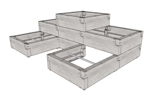 magaságyás JUWEL TIMBER ERGOLINE StepTwo LG3132