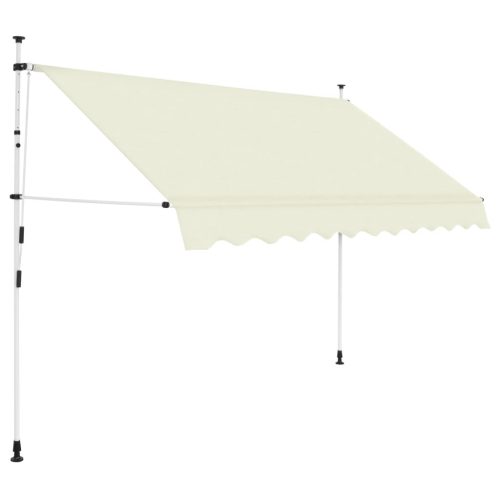 Kézzel feltekerhető krémszínű napellenző 250 cm