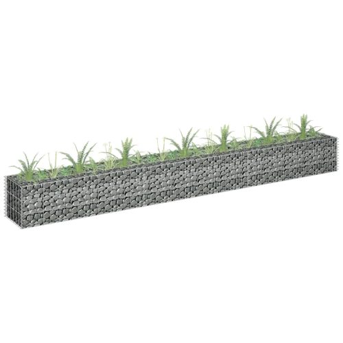 Horganyzott acél gabion magaságyás 270 x 30 x 30 cm