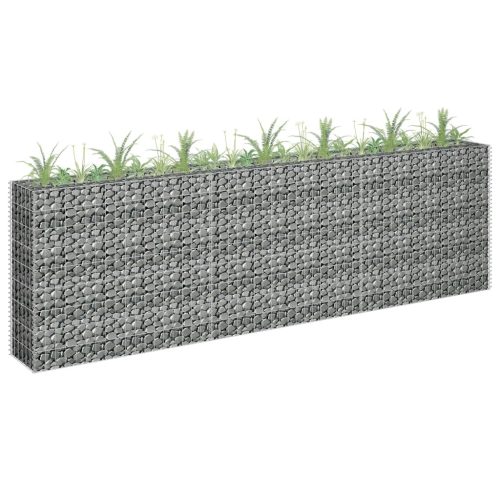 Horganyzott acél gabion magaságyás 270 x 30 x 90 cm