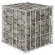 Kocka alakú acélhuzal gabion magaságyás 30 x 30 x 30 cm