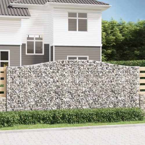 Íves horganyzott vas gabion kosár 400x30x160/180 cm