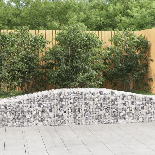 Íves horganyzott vas gabion kosár 400x50x40/60 cm