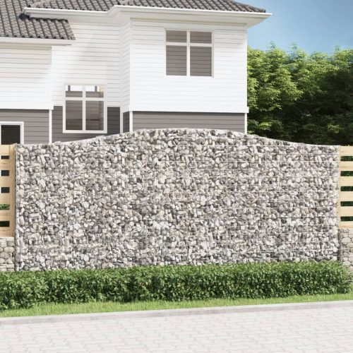 Íves horganyzott vas gabion kosár 400x50x180/200 cm