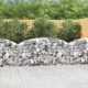 Íves horganyzott vas gabion kosár 200x30x80/100 cm