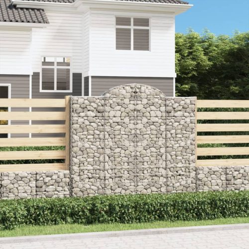 Íves horganyzott vas gabion kosár 200x50x180/200 cm