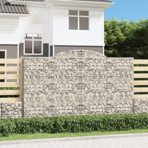 Íves horganyzott vas gabion kosár 300 x 30 x 180/200 cm