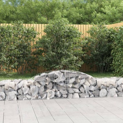 Íves horganyzott vas gabion kosár 300 x 50 x 40/60 cm