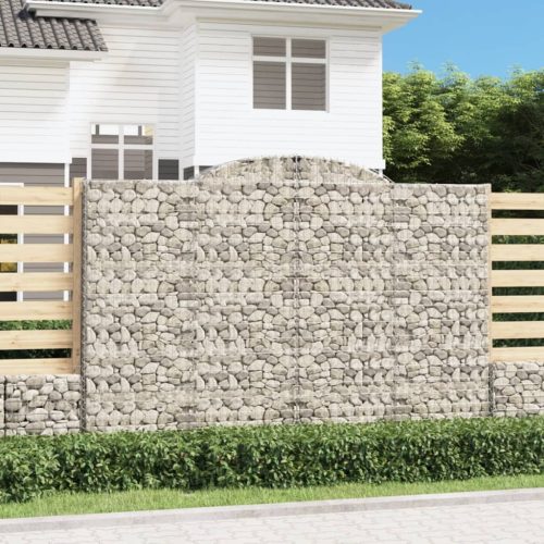 Íves horganyzott vas gabion kosár 300 x 50 x 200/220 cm