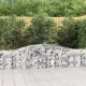 Íves horganyzott vas gabion kosár 400x30x60/80 cm