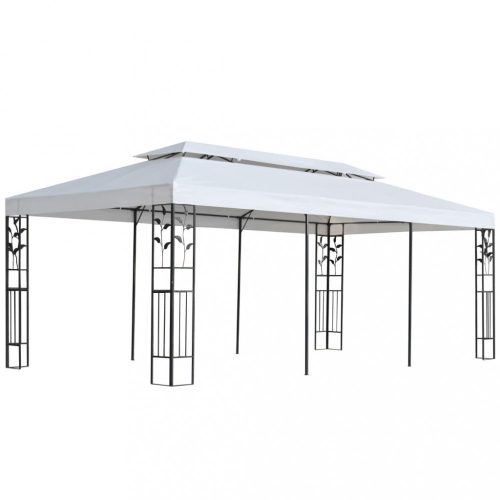 fehér pavilon 3 x 6 m