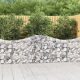 10 db íves horganyzott vas gabion kosár 200x30x80/100 cm