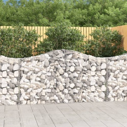 3 db íves horganyzott vas gabion kosár 200x30x100/120 cm