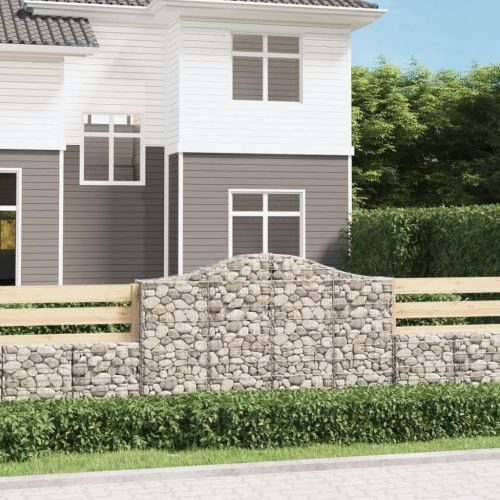 13 db íves horganyzott vas gabion kosár 200x30x120/140 cm