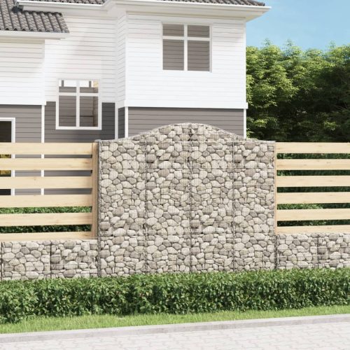 6 db íves horganyzott vas gabion kosár 200x30x180/200 cm