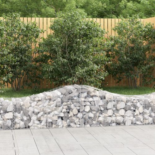 13 db íves horganyzott vas gabion kosár 200x50x40/60 cm