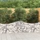 5 db íves horganyzott vas gabion kosár 200x50x60/80 cm