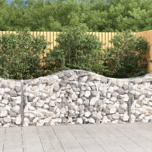 11 db íves horganyzott vas gabion kosár 200x50x80/100 cm