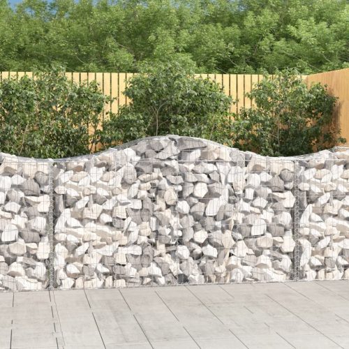 11 db íves horganyzott vas gabion kosár 200 x 50 x 100/120 cm