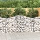 11 db íves horganyzott vas gabion kosár 200 x 50 x 100/120 cm