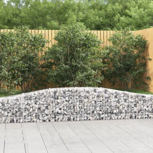 9 db íves horganyzott vas gabion kosár 400x30x40/60 cm