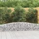 9 db íves horganyzott vas gabion kosár 400x30x40/60 cm