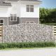 8 db íves horganyzott vas gabion kosár 400x30x160/180 cm