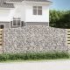 4 db íves horganyzott vas gabion kosár 400x30x180/200 cm