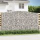 2 db íves horganyzott vas gabion kosár 400x30x220/240 cm