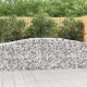 9 db íves horganyzott vas gabion kosár 400x50x80/100 cm