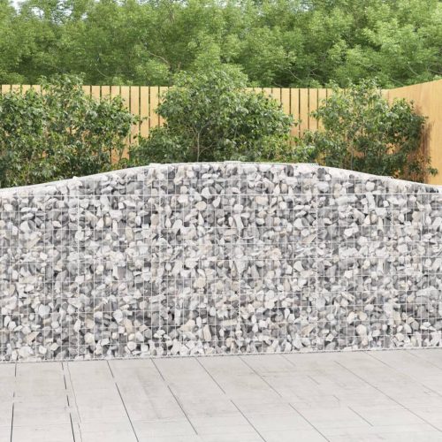 10 db íves horganyzott vas gabion kosár 400x50x100/120 cm