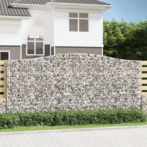 3 db íves horganyzott vas gabion kosár 400x50x180/200 cm