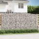 3 db íves horganyzott vas gabion kosár 400x50x200/220 cm