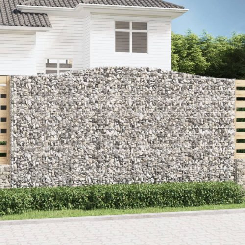 5 db íves horganyzott vas gabion kosár 400x50x220/240 cm