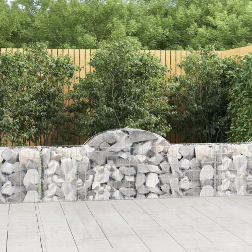 14 db íves horganyzott vas gabion kosár 200x30x60/80 cm