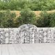 5 db íves horganyzott vas gabion kosár 200x30x80/100 cm