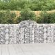 9 db íves horganyzott vas gabion kosár 200x30x100/120 cm