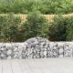 2 db íves horganyzott vas gabion kosár 200x50x60/80 cm