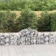 11 db íves horganyzott vas gabion kosár 200x50x60/80 cm