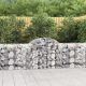 3 db íves horganyzott vas gabion kosár 200x50x80/100 cm