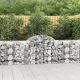 11 db íves horganyzott vas gabion kosár 200x50x80/100 cm