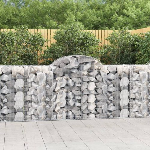 3 db íves horganyzott vas gabion kosár 200 x 50 x 100/120 cm