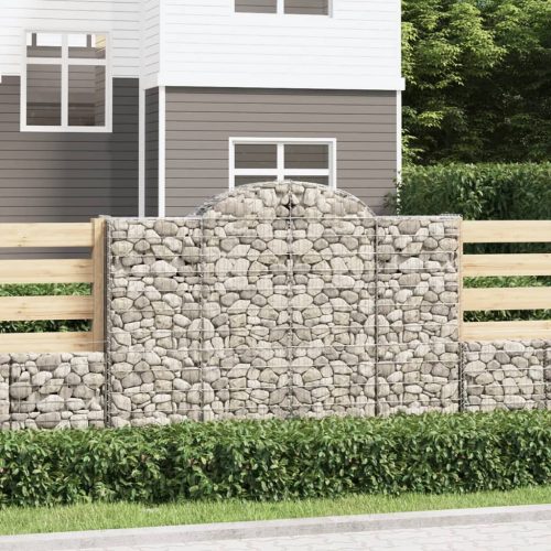 15 db íves horganyzott vas gabion kosár 200x50x140/160 cm