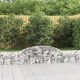 2 db íves horganyzott vas gabion kosár 300x30x40/60 cm