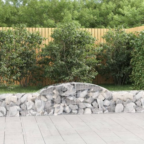 5 db íves horganyzott vas gabion kosár 300x30x40/60 cm