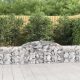 3 db íves horganyzott vas gabion kosár 300x30x60/80 cm