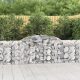 8 db íves horganyzott vas gabion kosár 300x30x80/100 cm