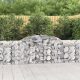 17 db íves horganyzott vas gabion kosár 300x30x80/100 cm