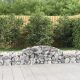 3 db íves horganyzott vas gabion kosár 300x50x40/60 cm